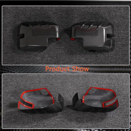 Ford Bronco 2021-2023 Mirror Covers Add-on Style Dry Carbon Fiber-Ahacarbon