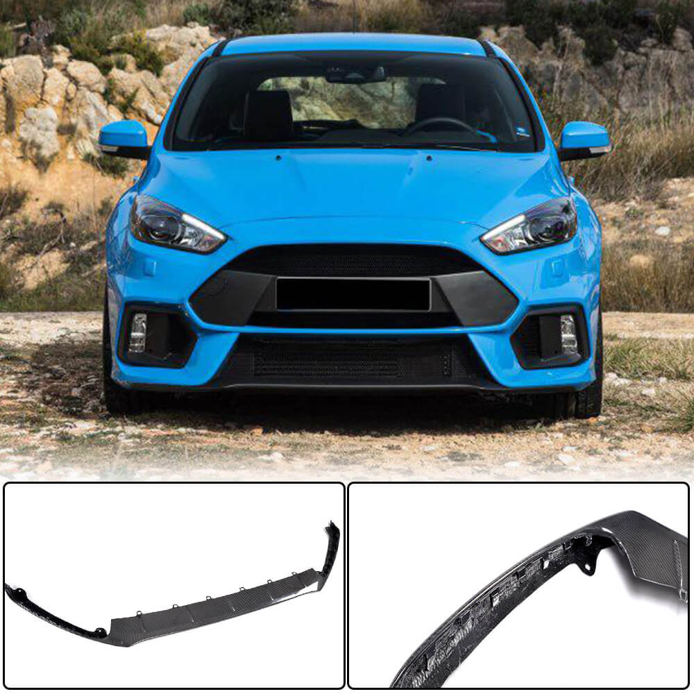 Ford Focus RS Facelift 2016-2018 Front Bumper Lip Carbon Fiber-Ahacarbon