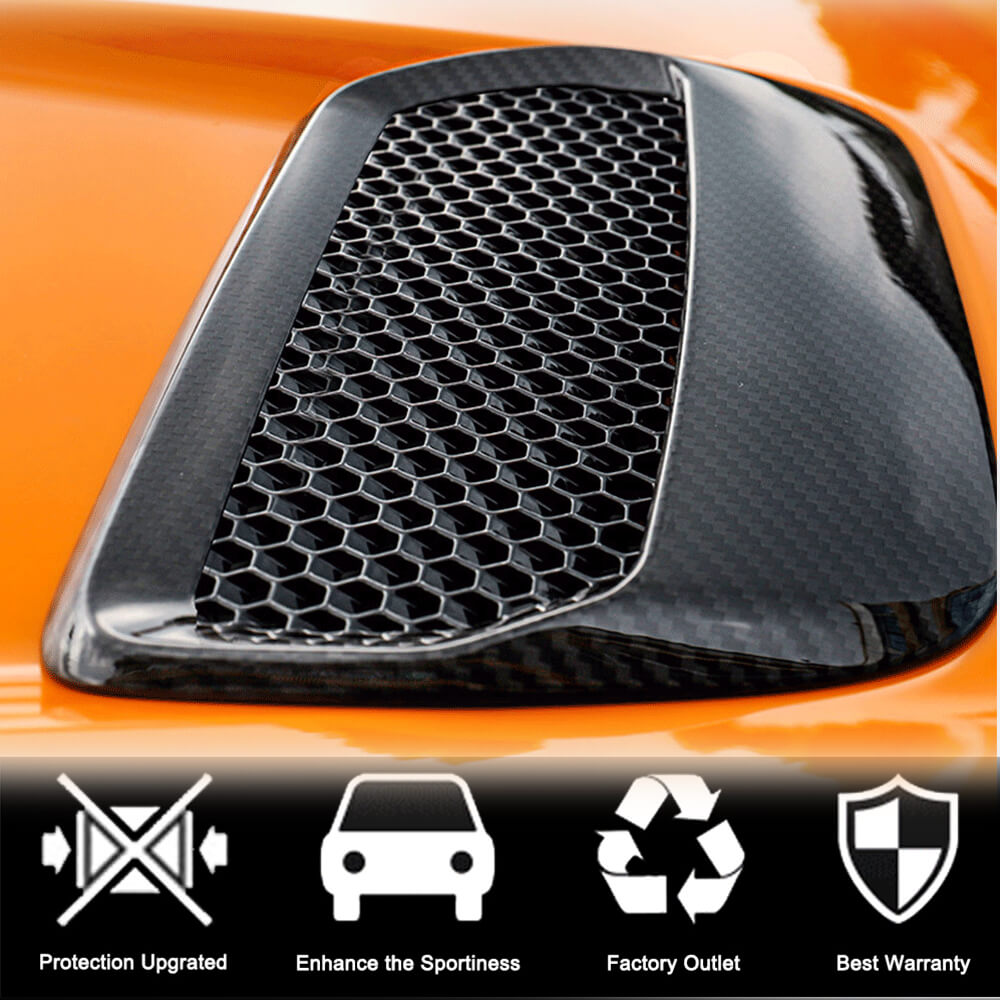Ford Mustang 2018-2022 Hood Air Intake Vent Carbon Fiber-Ahacarbon