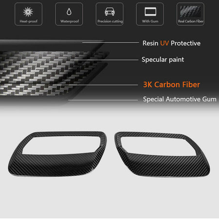 Ford Mustang 2018-2022 Hood Air Intake Vent Carbon Fiber-Ahacarbon