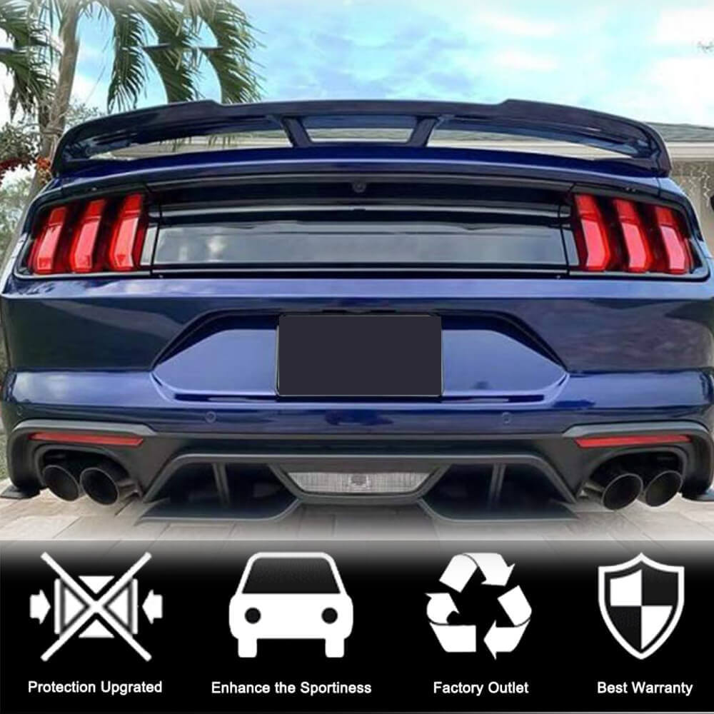Ford Mustang Coupe 2015-2020 Rear Trunk Spoiler Carbon Fiber-Ahacarbon