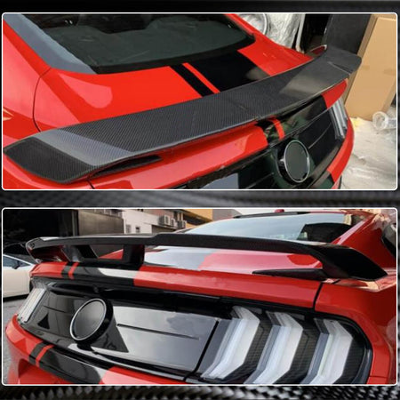 Ford Mustang Coupe 2015-2020 Rear Trunk Spoiler Carbon Fiber-Ahacarbon