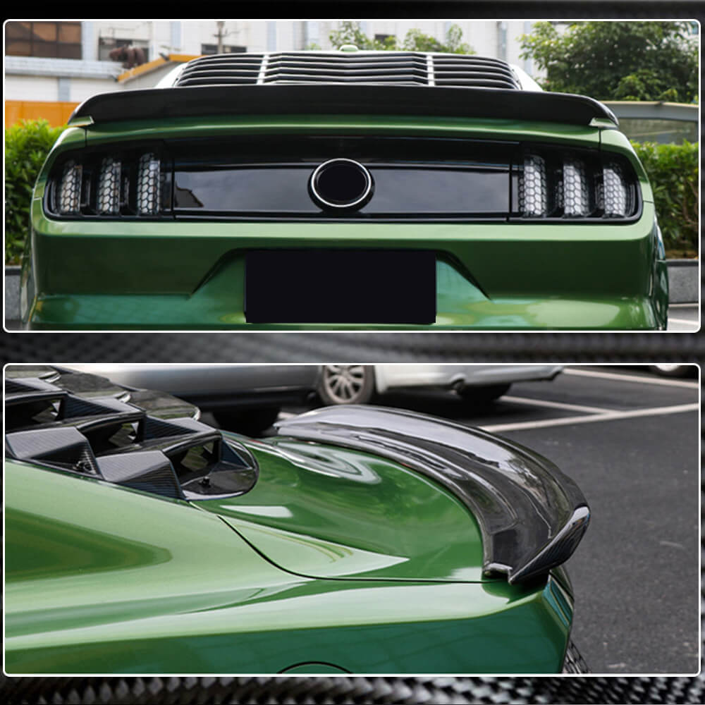 Ford Mustang Coupe 2015-2020 Rear Trunk Spoiler Carbon Fiber-Ahacarbon