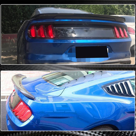 Ford Mustang Coupe 2015-2020 Rear Trunk Spoiler Carbon Fiber-Ahacarbon