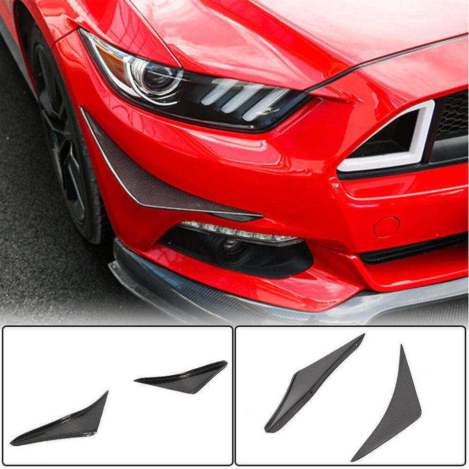 Ford Mustang 2015-2017 Front Bumper Vents Carbon Fiber-Ahacarbon