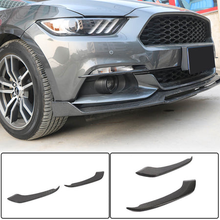 Ford Mustang V6 V8 GT 2015-2017 Fog Lamp Cover Carbon Fiber-Ahacarbon