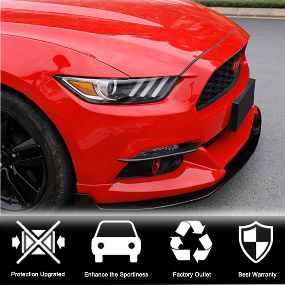 Ford Mustang V6 V8 GT 2015-2017 Fog Lamp Cover Carbon Fiber-Ahacarbon