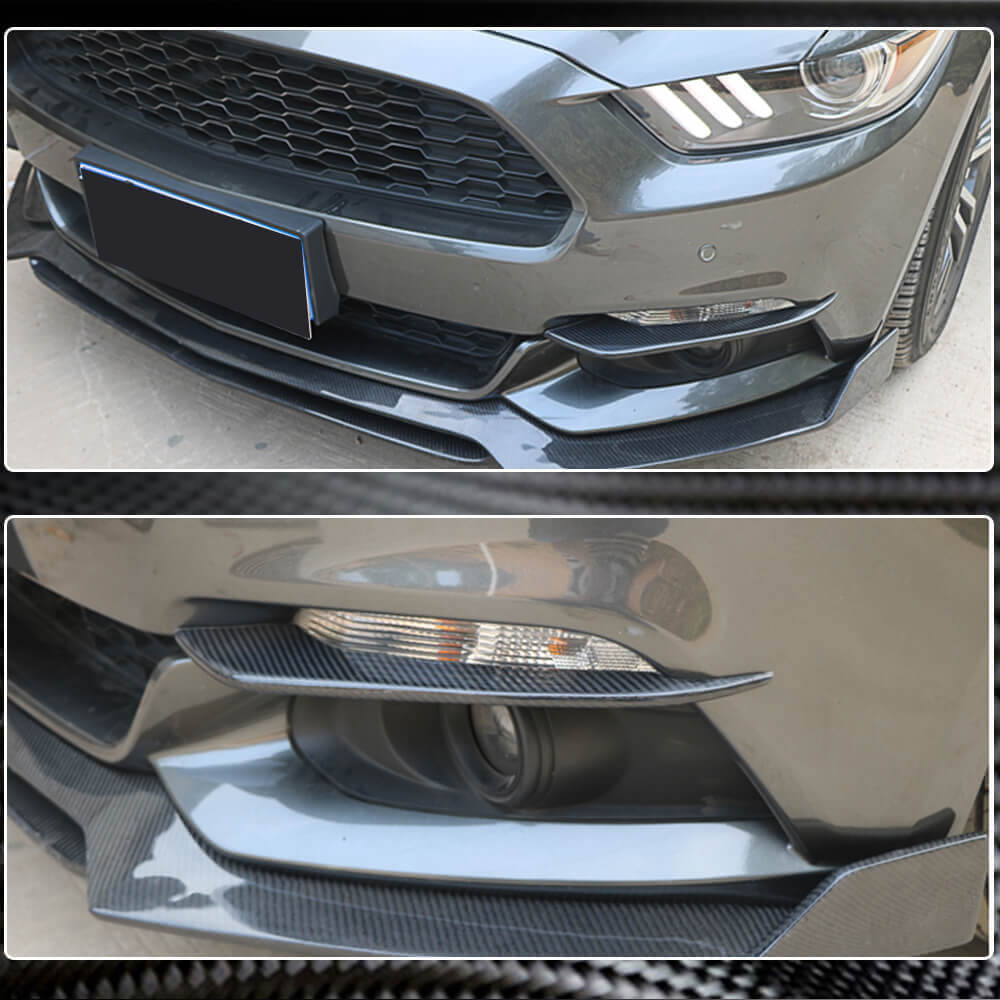 Ford Mustang V6 V8 GT 2015-2017 Fog Lamp Cover Carbon Fiber-Ahacarbon