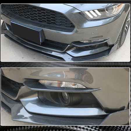 Ford Mustang V6 V8 GT 2015-2017 Fog Lamp Cover Carbon Fiber-Ahacarbon