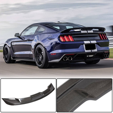 Ford Mustang Coupe 2015-2020 Rear Trunk Spoiler Carbon Fiber-Ahacarbon