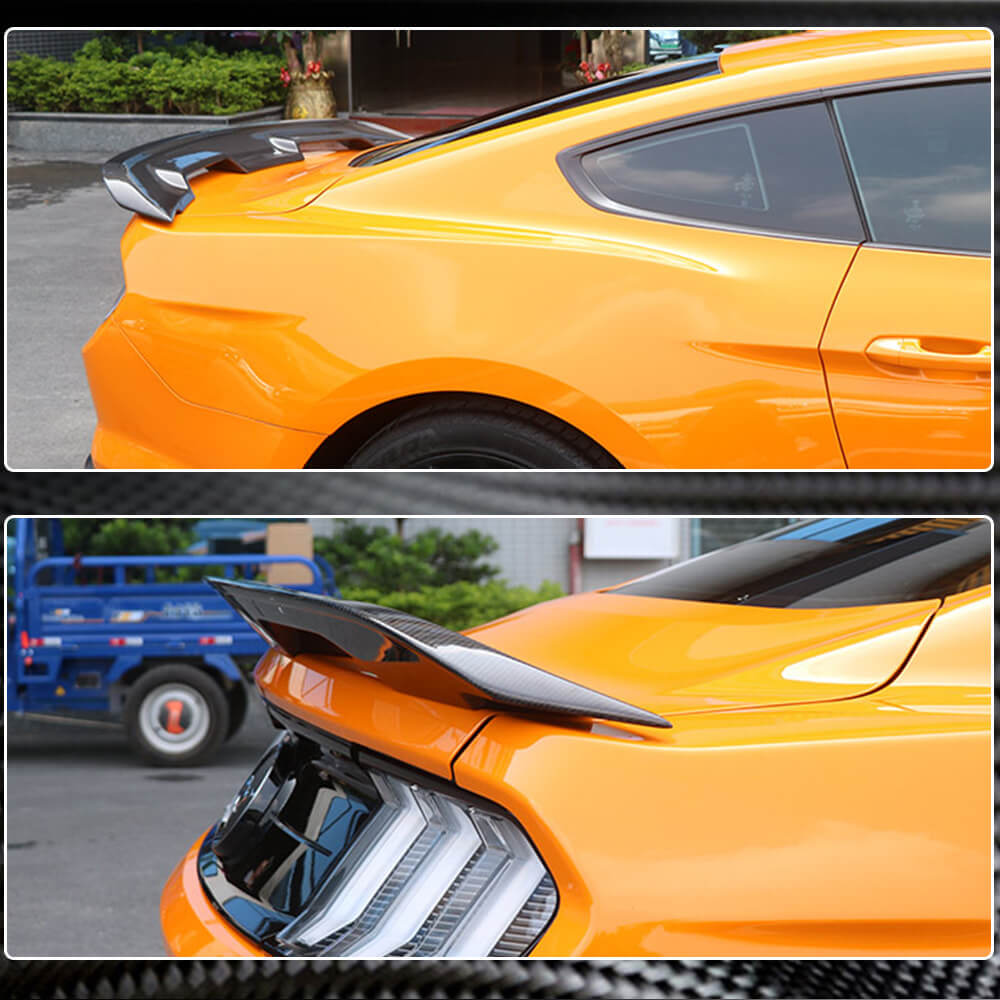 Ford Mustang Coupe 2015-2020 Rear Trunk Spoiler Carbon Fiber-Ahacarbon