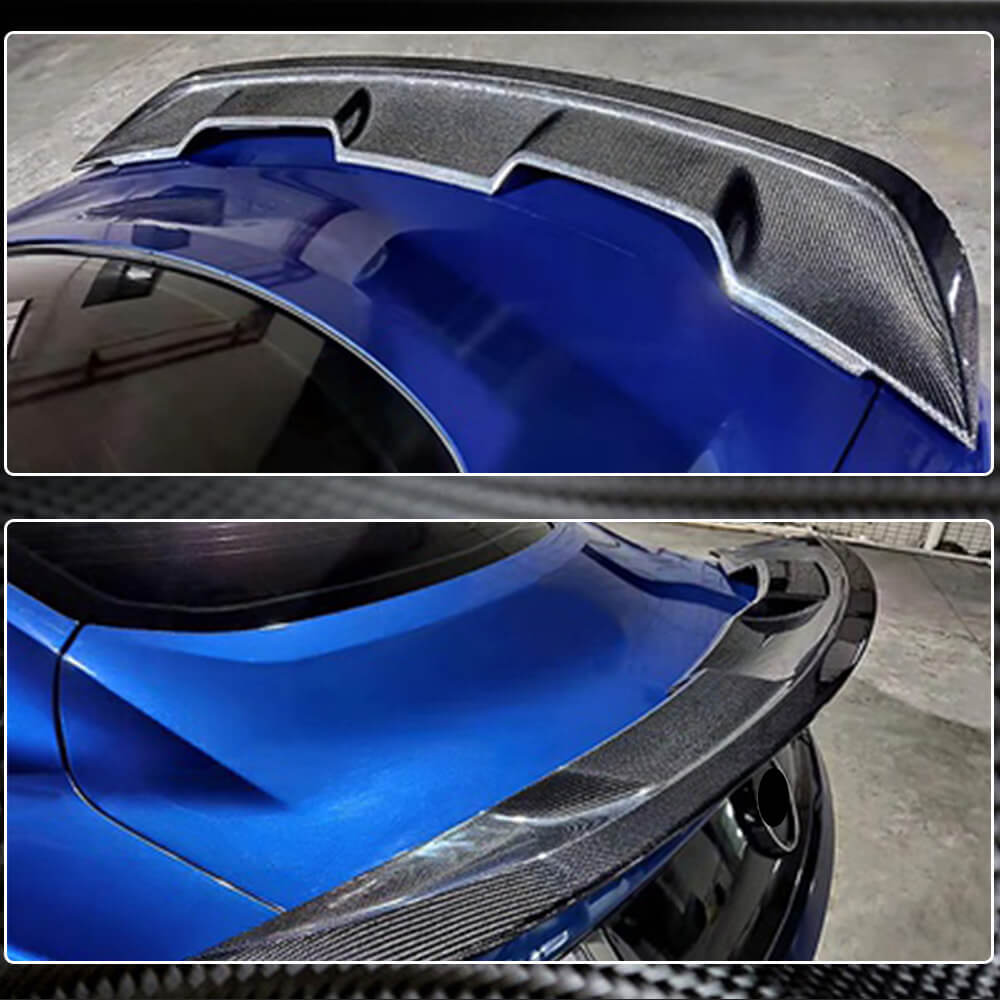 Ford Mustang Coupe 2015-2020 Rear Trunk Spoiler Carbon Fiber-Ahacarbon