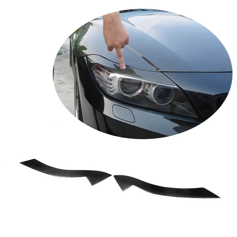 BMW Z4 E89 Pre-facelift 2009-2013 Headlight Eyebrows Carbon Fiber-Ahacarbon