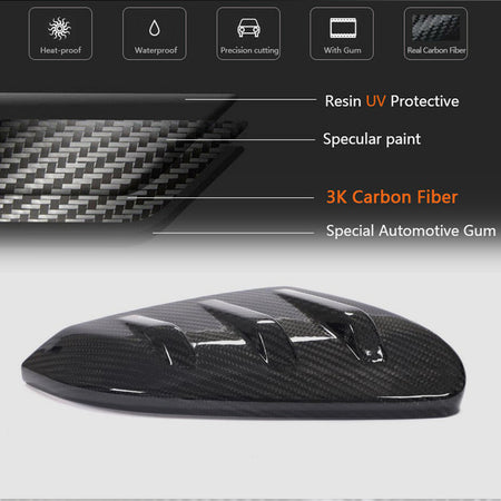 Honda Civic 10th 2016-2021 Mirror Covers Replacment Style Carbon Fiber-Ahacarbon