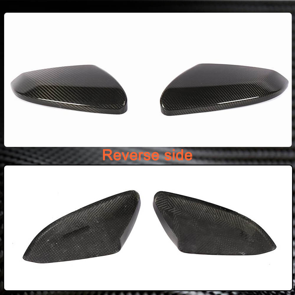 Honda Civic 10th 2016-2021 Mirror Covers Add-on Real Carbon Fiber-Ahacarbon