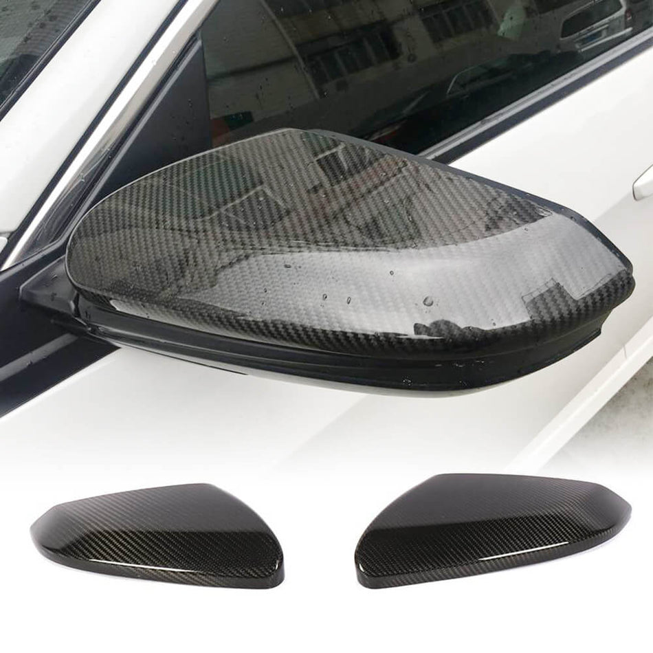Honda Civic 10th 2016-2021 Mirror Covers Add-on Real Carbon Fiber-Ahacarbon