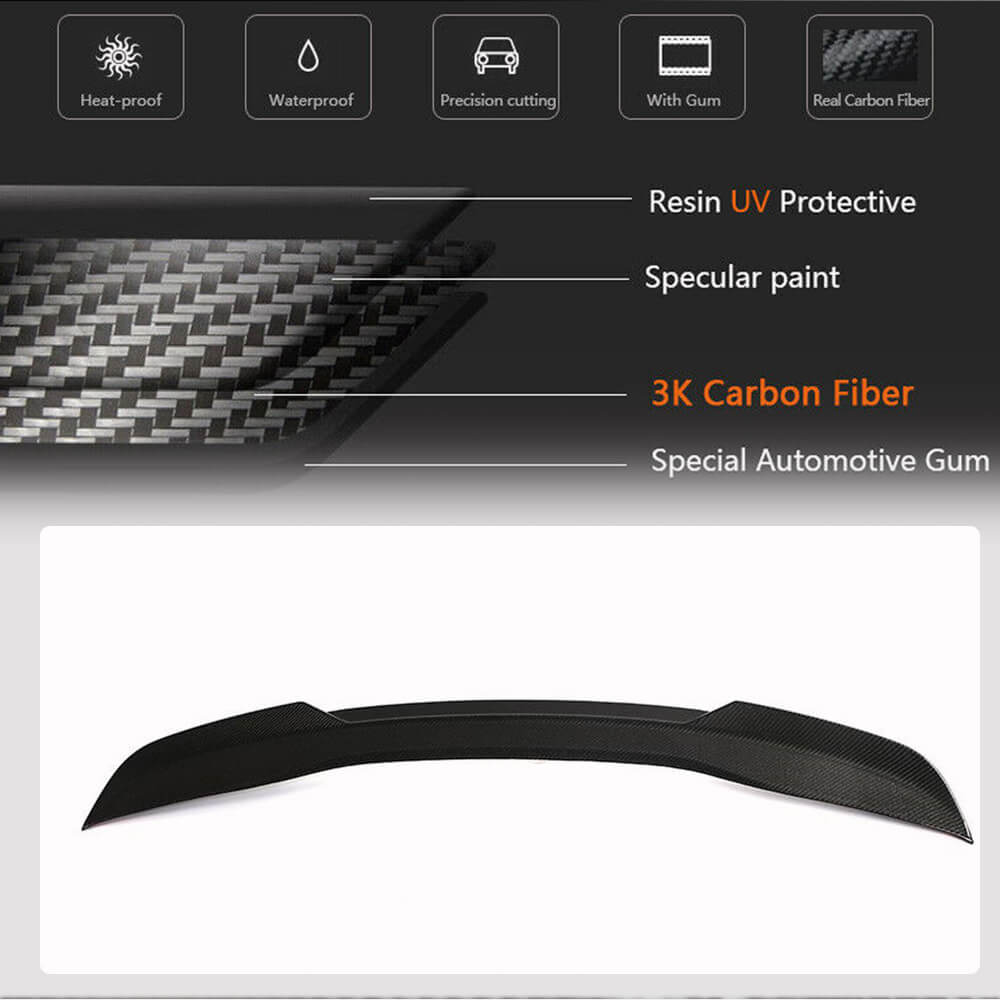 Honda Civic 11th 2022-2023 Rear Trunk Spoiler Carbon Fiber-Ahacarbon