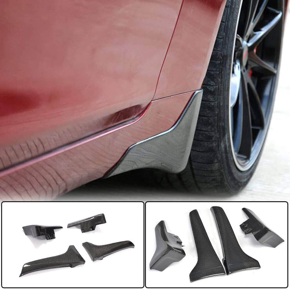 Infiniti Q50 2014-2017 Side Mudguard Mudflaps Carbon Fiber-Ahacarbon