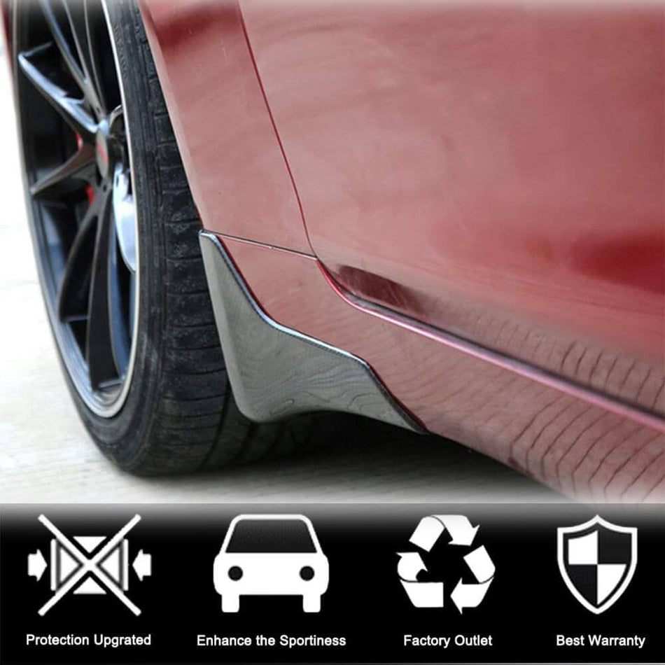 Infiniti Q50 2014-2017 Side Mudguard Mudflaps Carbon Fiber-Ahacarbon
