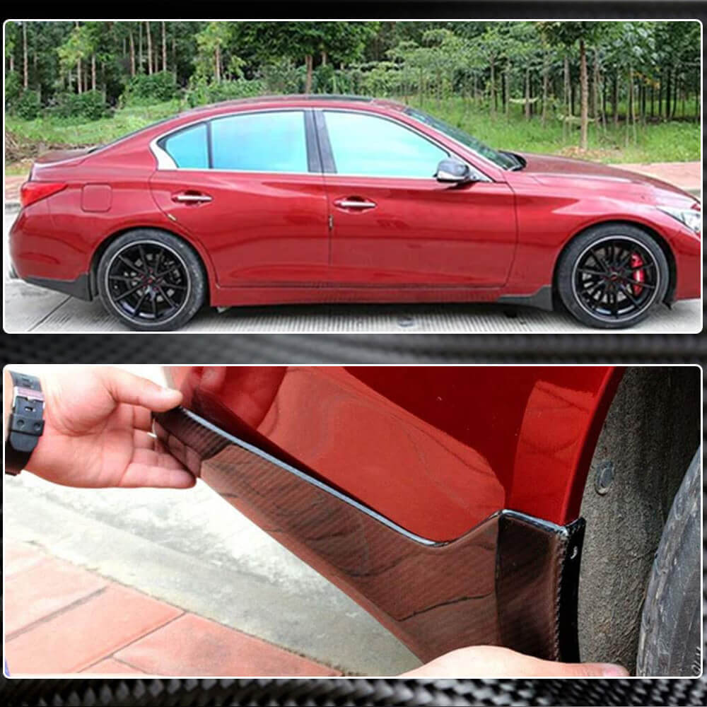 Infiniti Q50 2014-2017 Side Mudguard Mudflaps Carbon Fiber-Ahacarbon