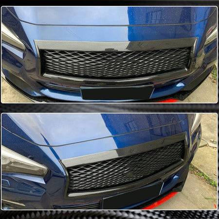 Infiniti Q50 Sedan 2018-2022 Front Grille Carbon Fiber-Ahacarbon