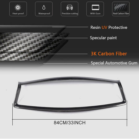 Infiniti Q50 Base/Sport Sedan 2014-2017 Carbon Fiber Front Bumper Grille-Ahacarbon