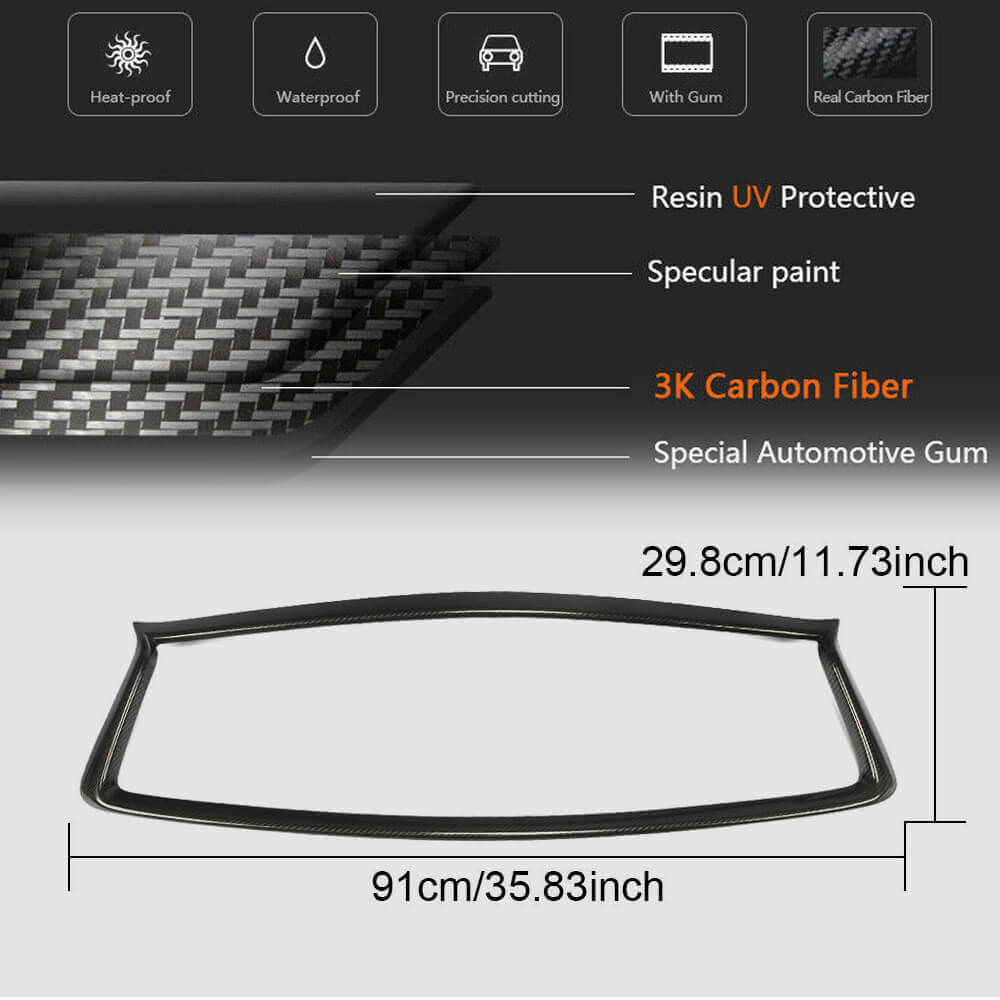Infiniti Q50 Sedan 2018-2022 Front Grille Carbon Fiber-Ahacarbon