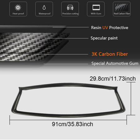Infiniti Q50 Sedan 2018-2022 Front Grille Carbon Fiber-Ahacarbon