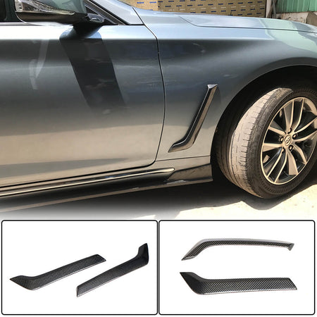 Infiniti Q50 2014-2020 Side Air Fender Vents Carbon Fiber-Ahacarbon