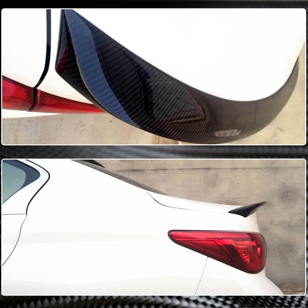 Infiniti Q50 Q50S 2014-2022 Rear Trunk Spoiler Carbon Fiber-Ahacarbon