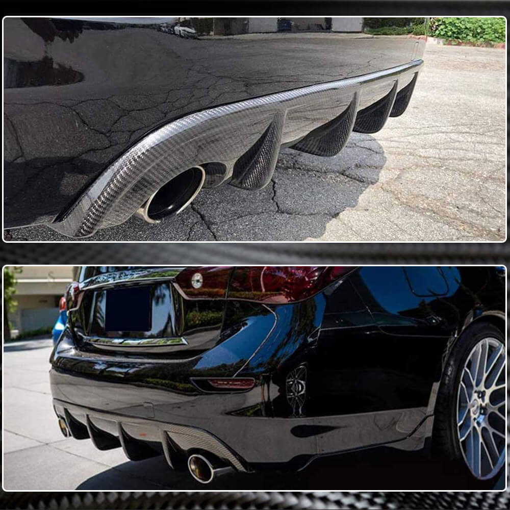 Infiniti Q50 2014-2017 Rear Bumper Diffuser Carbon Fiber/FRP-Ahacarbon