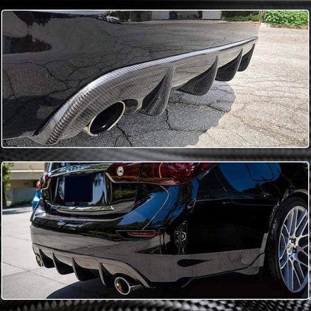 Infiniti Q50 2014-2017 Rear Bumper Diffuser Carbon Fiber/FRP-Ahacarbon