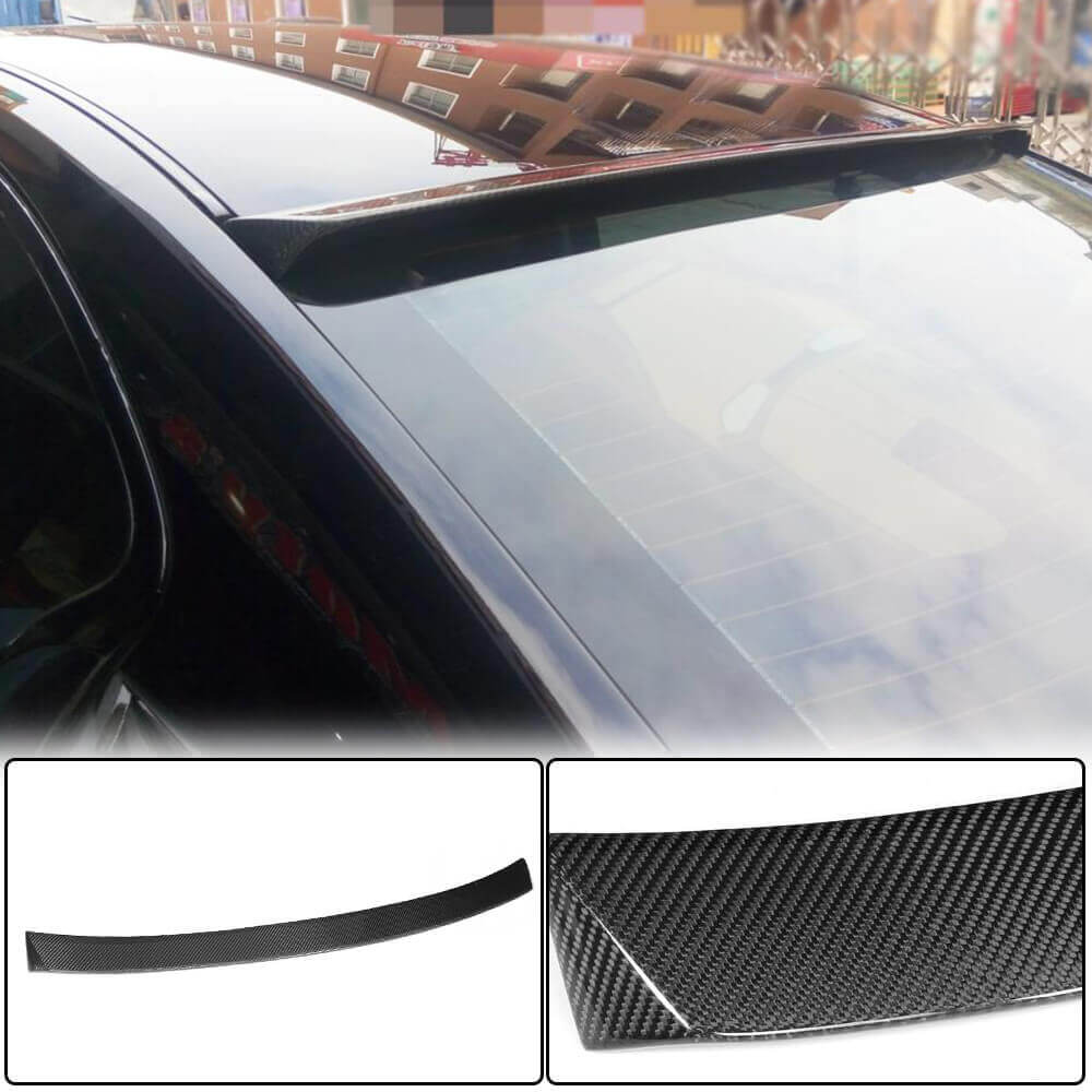 Infiniti Q50 Q50S 2014-2022 Rear Roof Spoiler Carbon Fiber-Ahacarbon