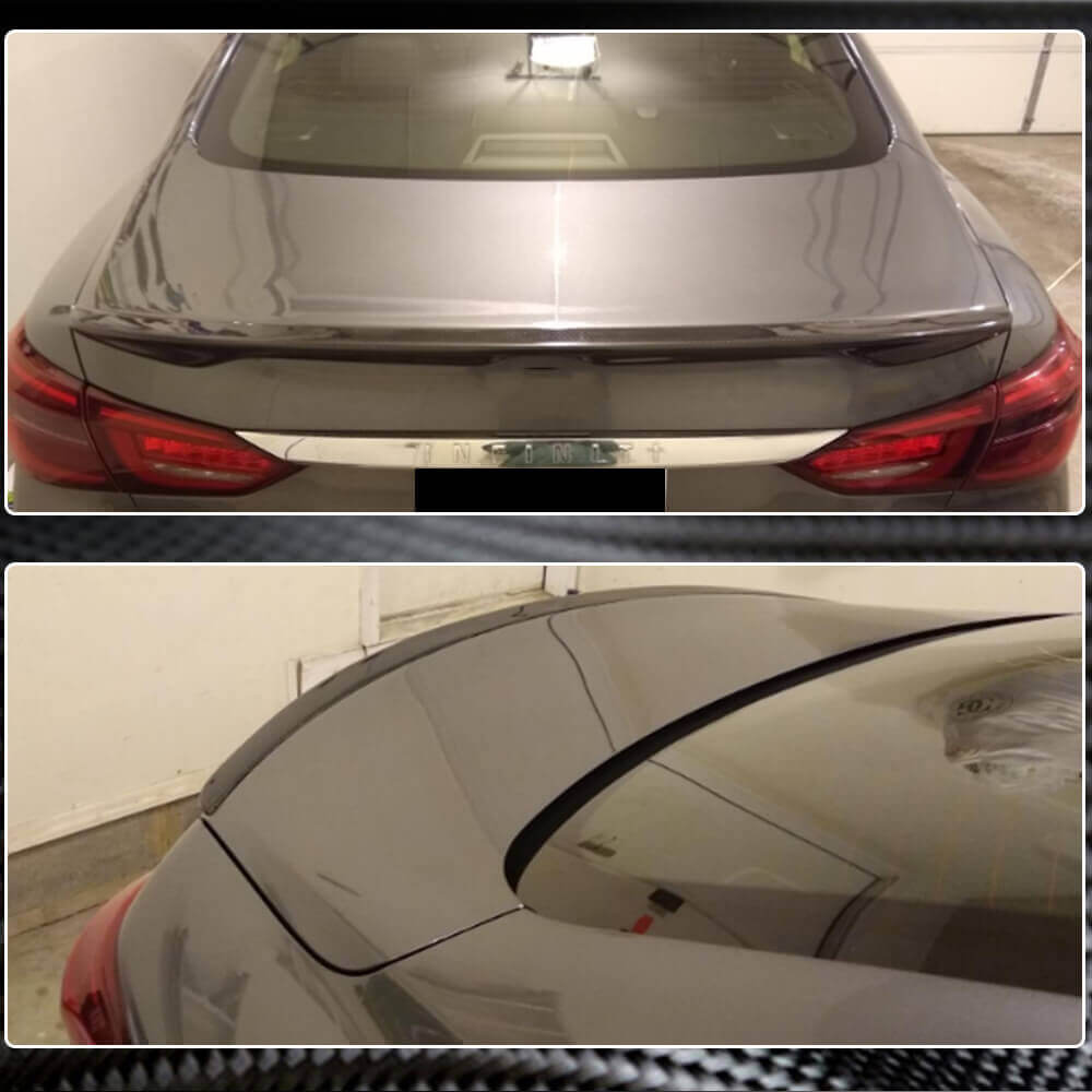 Infiniti Q50 Q50S 2014-2022 Rear Trunk Spoiler Carbon Fiber-Ahacarbon