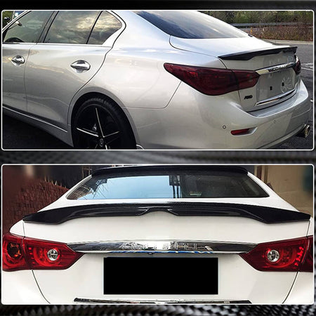 Infiniti Q50 Q50S 2014-2022 Rear Trunk Spoiler Carbon Fiber-Ahacarbon