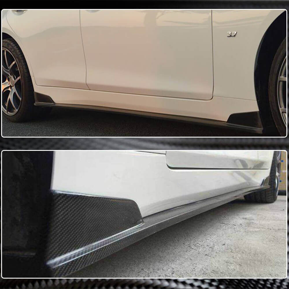 Infiniti Q50 Sedan 2014-2022 Side Skirts Carbon Fiber-Ahacarbon