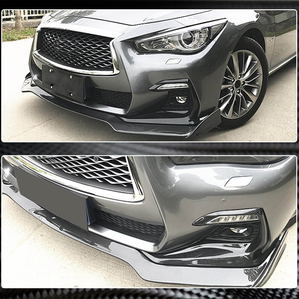 Infiniti Q50 Sport 2018-2022 Fog Light Covers Carbon Fiber-Ahacarbon