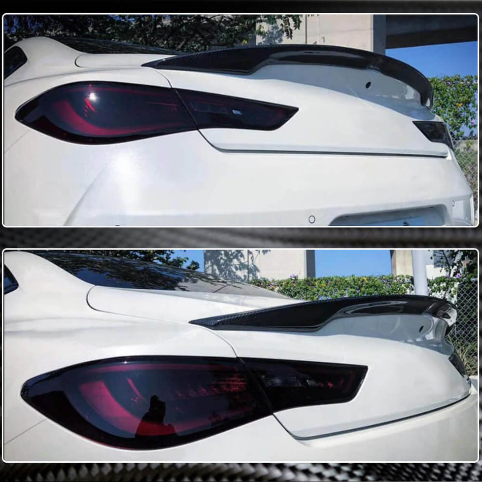 Infiniti Q60 Q60S 2017-2022 Rear Trunk Spoiler Carbon Fiber-Ahacarbon