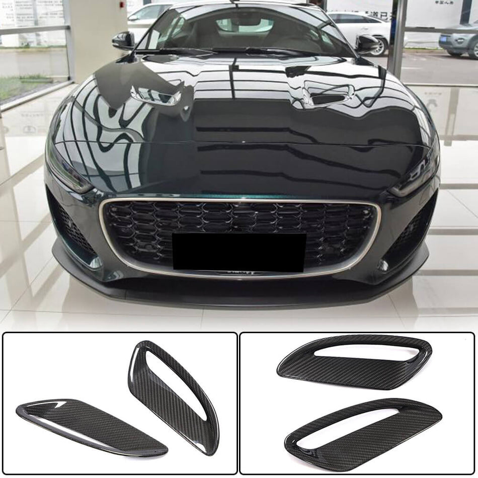 Jaguar F-TYPE 2020UP Hood Air Fender Vent Dry Carbon Fiber-Ahacarbon