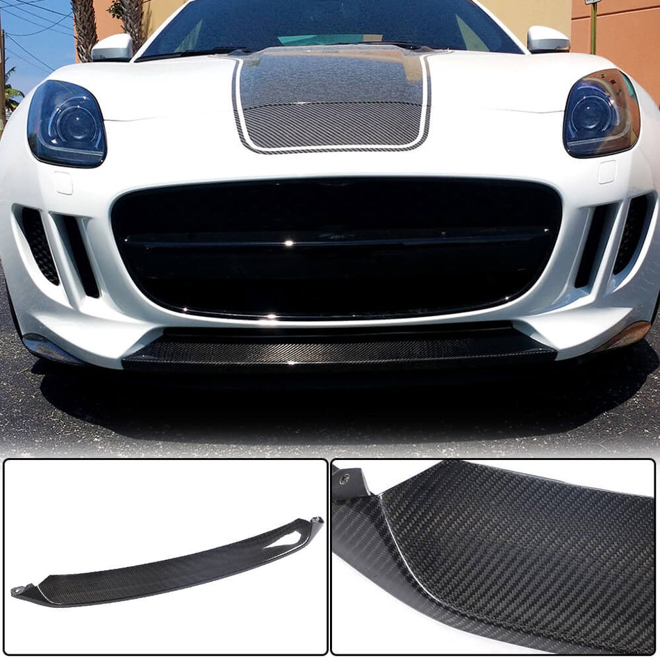 Jaguar Project 7 2013-2015 Front Bumper Lip Carbon Fiber-Ahacarbon