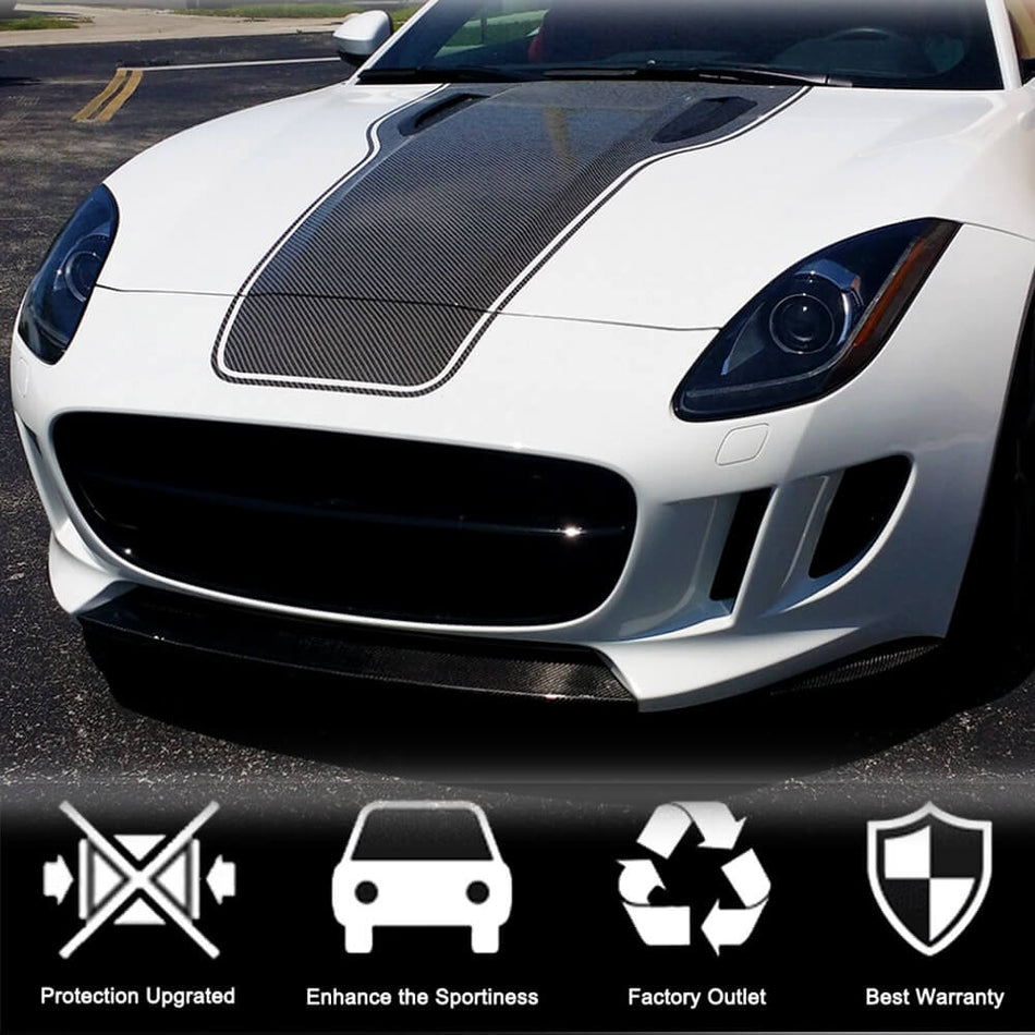 Jaguar Project 7 2013-2015 Front Bumper Lip Carbon Fiber-Ahacarbon