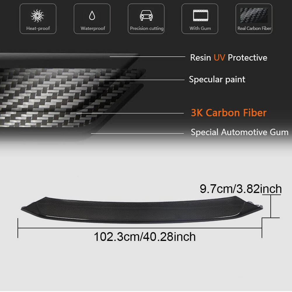 Jaguar Project 7 2013-2015 Front Bumper Lip Carbon Fiber-Ahacarbon