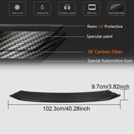 Jaguar Project 7 2013-2015 Front Bumper Lip Carbon Fiber-Ahacarbon