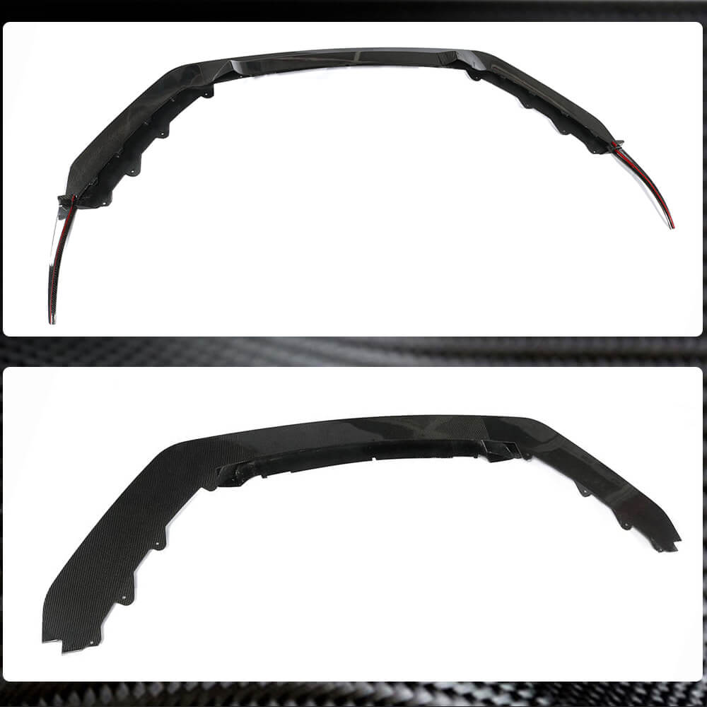 Jaguar F-TYPE Base 2017-2019 Front Bumper Lip Carbon Fiber-Ahacarbon