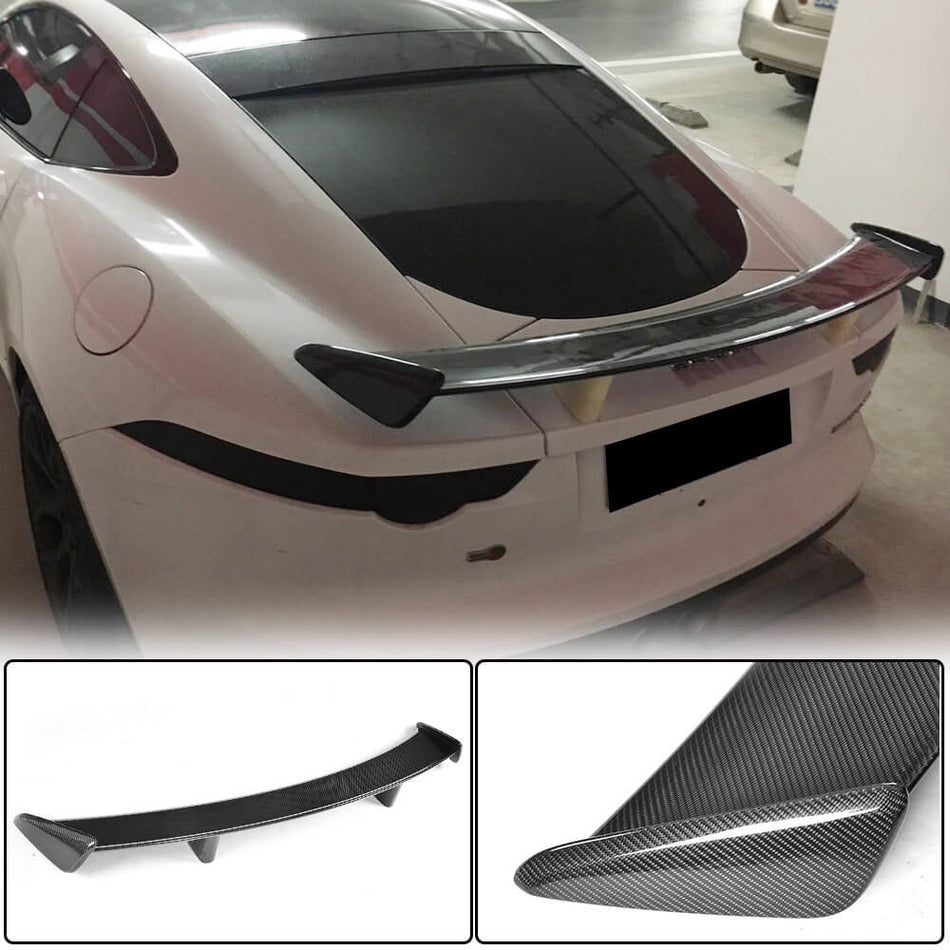 Jaguar F-TYPE Coupe 2014-2019 Rear Trunk Spoiler Carbon Fiber-Ahacarbon