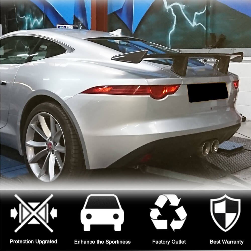 Jaguar F-TYPE Coupe 2014-2019 Rear Trunk Spoiler Carbon Fiber-Ahacarbon