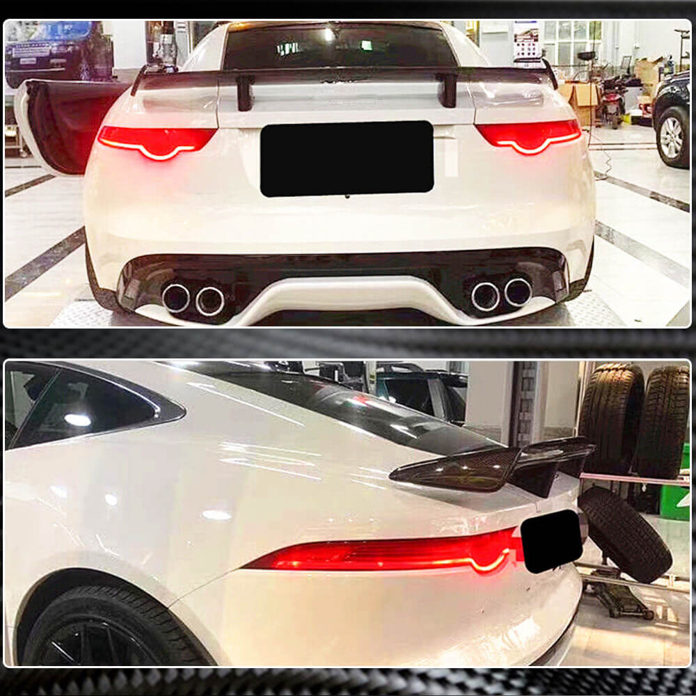 Jaguar F-TYPE Coupe 2014-2019 Rear Trunk Spoiler Carbon Fiber-Ahacarbon