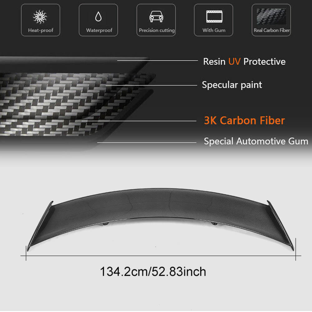 Jaguar F-TYPE Coupe 2014-2019 Rear Trunk Spoiler Carbon Fiber-Ahacarbon