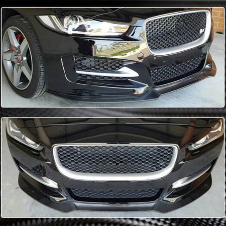 Jaguar XE X760 2015-2019 Front Bumper Lip Carbon Fiber-Ahacarbon