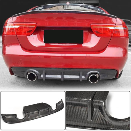 Jaguar XE X760 Sedan 2015-2019 Rear Bumper Diffuser Carbon Fiber-Ahacarbon